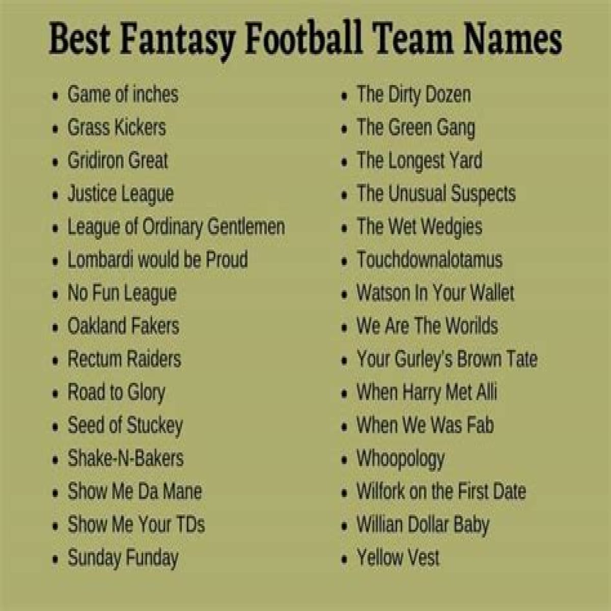 Creative And Fun Barbie Fantasy Football Team Names