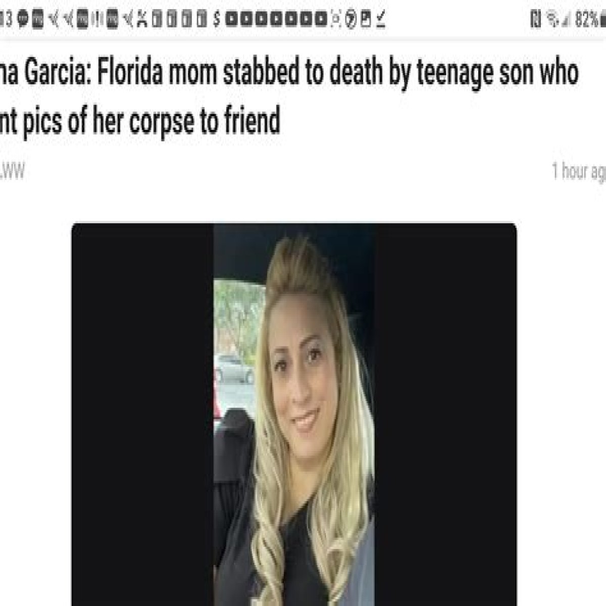 Irina Garcia: Florida mom stabbed to death by teenage son who sent pics of her corpse to friend 
