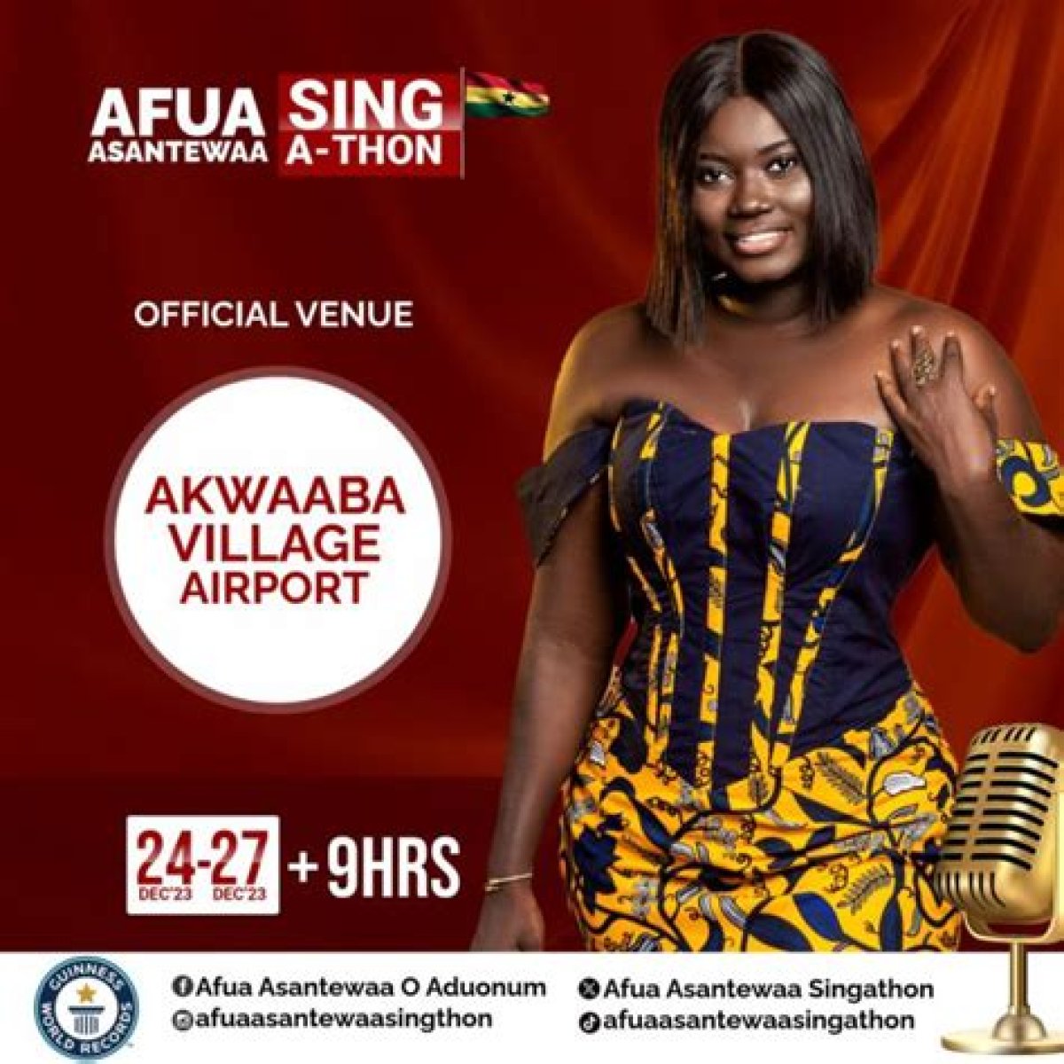 Nigerian competes with Ghana’s Asantewaa for Guinness World Record sing-a-thon